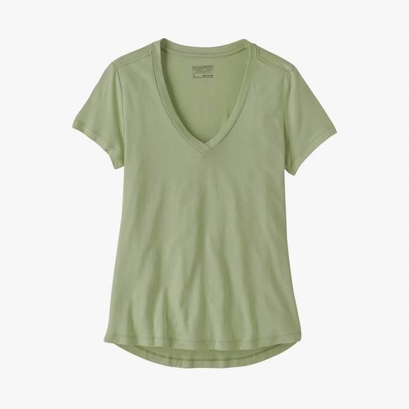 NEW PATAGONIA women's side current tee top in salvia green - Picture 1 of 1